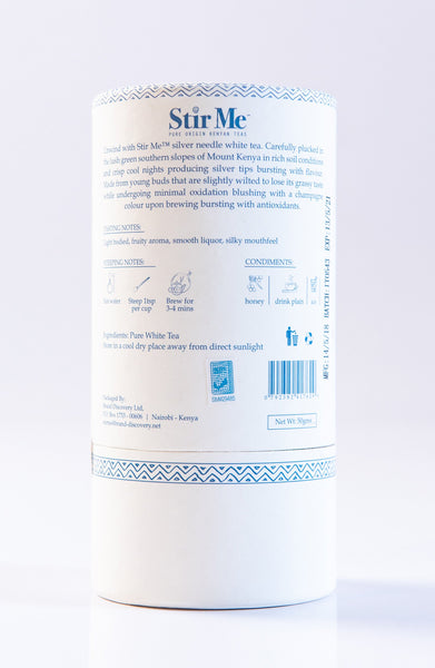 Stir Me Silver Needle White Tea - 50g – STIR ME TEA - KENYA